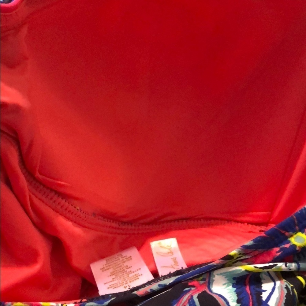 ANNE Cole Twist Front Shirred One Piece Swimsuit - Picture 5 of 7